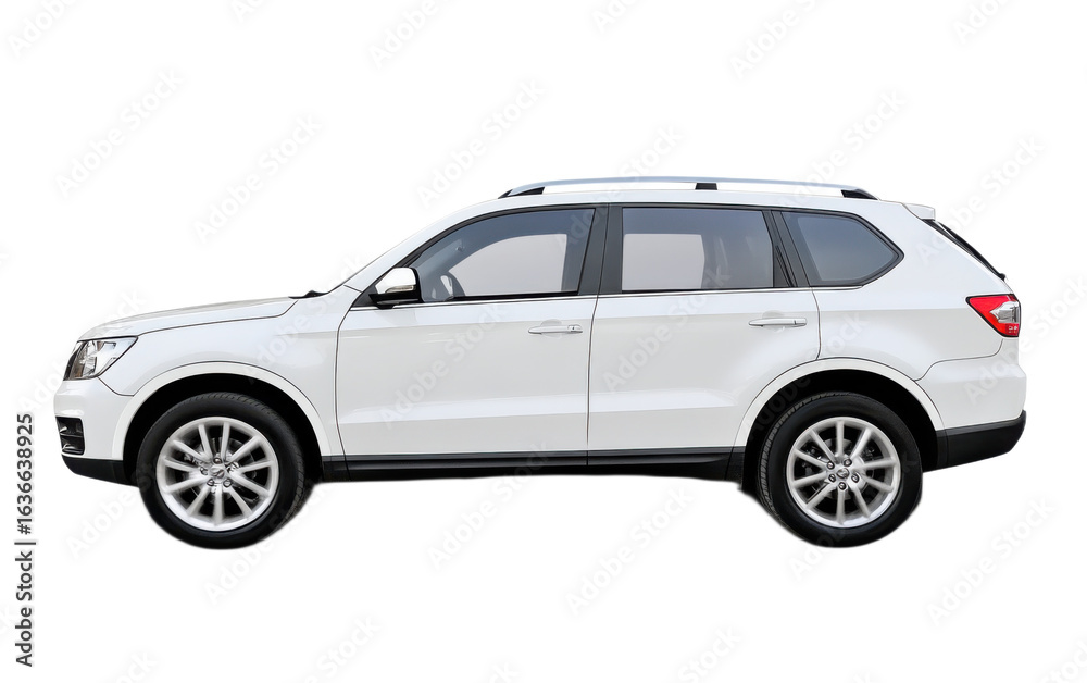 White SUV carv on transparent background, png White SUV carv on transparent background, png