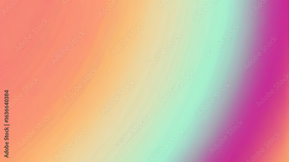 Obraz premium Coral Orange Yellow Green Purple Gradient Background