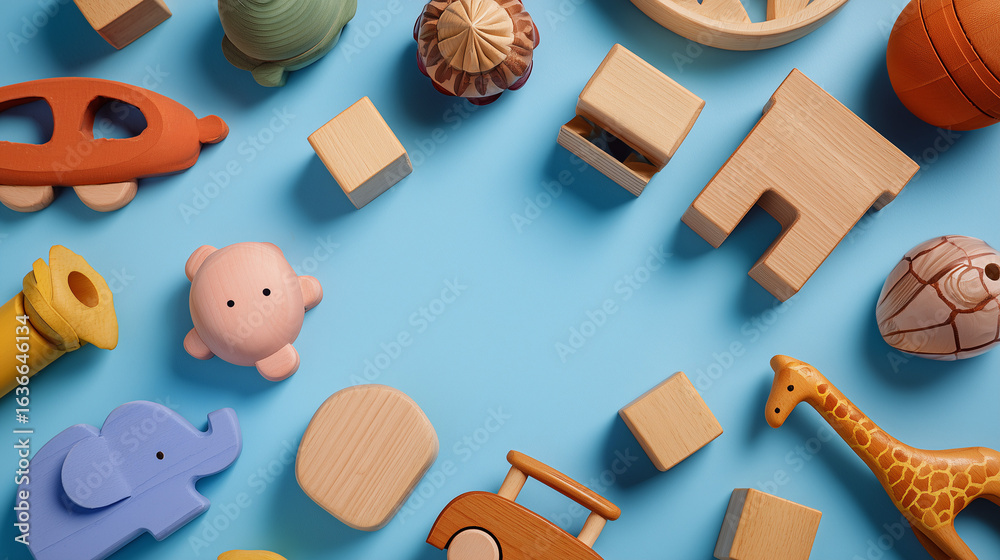 Vibrant toy frame featuring safe and educational play items for kids, styled against a sky-blue surface — great for childhood, learning, or gift themes.
Vibrant toy frame featuring safe and educational play items for kids, styled against a sky-blue surface — great for childhood, learning, or gift themes.