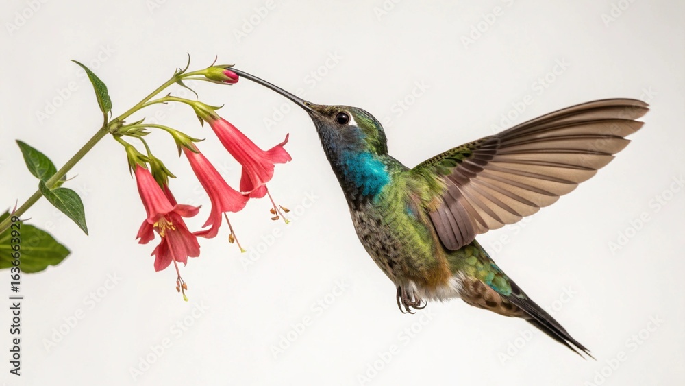 Fototapeta premium Hummingbird on studio background