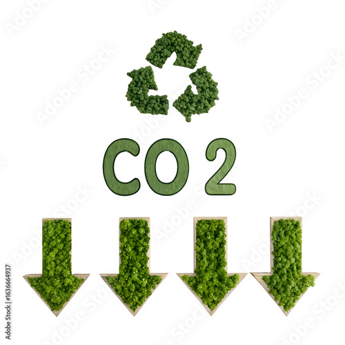 CO2 Carbon Dioxide Reduction with Green Moss