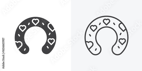 Baby orthopedic pillow icon. Line Art And Clip art Style Design