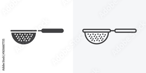sieve icon. Line Art And Clip art Style Design