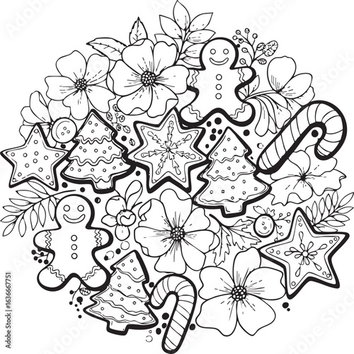 christmas, flower, pattern, floral, seamless, vector, decoration, illustration, wallpaper, ornament, vintage, design, rose, nature, art, texture, leaf, flowers, pink, summer, plant, card, element, dec