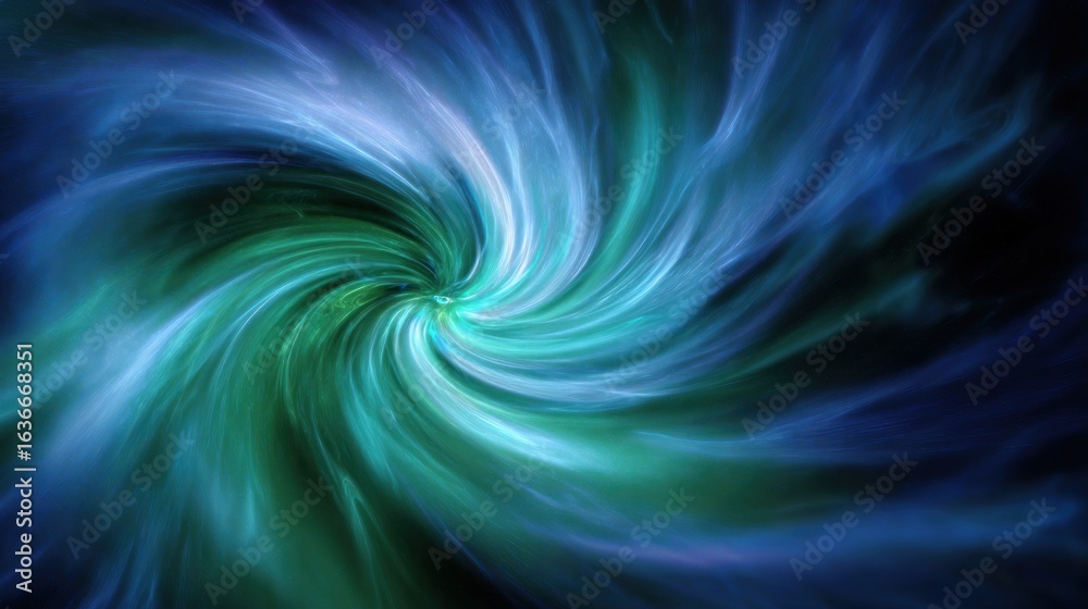 Fototapeta premium Abstract swirl design teal blue
