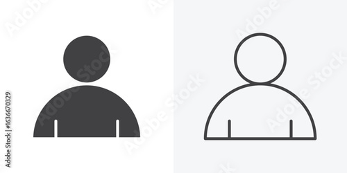 Individual icon. Line Art And Clip art Style Design