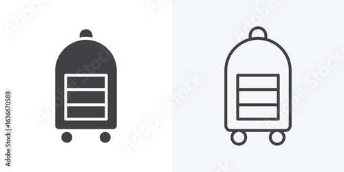 Hotel service icon. Line Art And Clip art Style Design