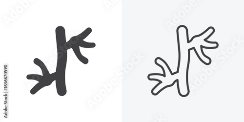 Human artery icon. Line Art And Clip art Style Design