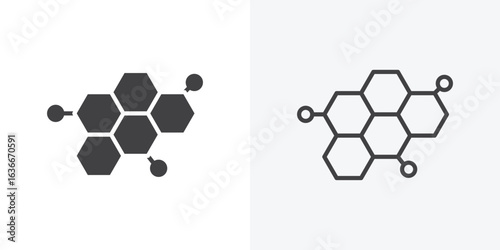 Hormones icon. Line Art And Clip art Style Design