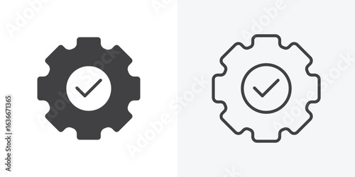 Execution icon. Line Art And Clip art Style Design