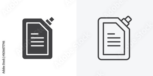 Doy pack pouch icon. Line Art And Clip art Style Design