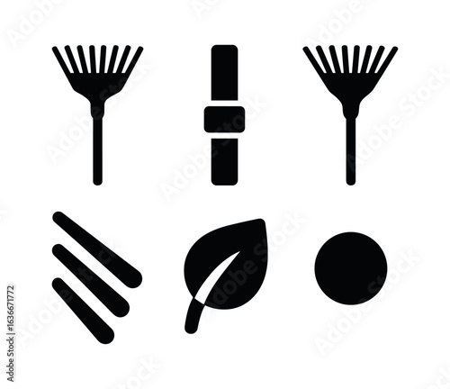 Leaf Rake Icons