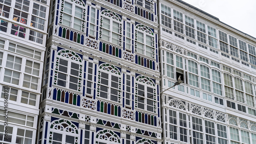 Modernist building in the city of A Coruna, Galicia.