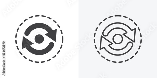 Consistency icon. Line Art And Clip art Style Design