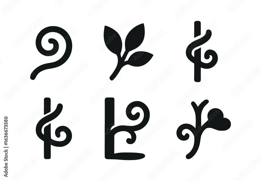 Black Vine Icons