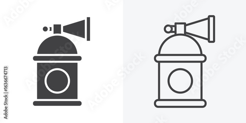 Air horn icon. Line Art And Clip art Style Design