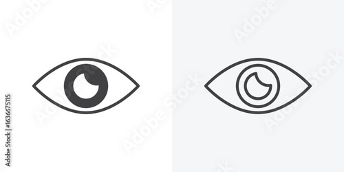 Visible icon. Line Art And Clip art Style Design