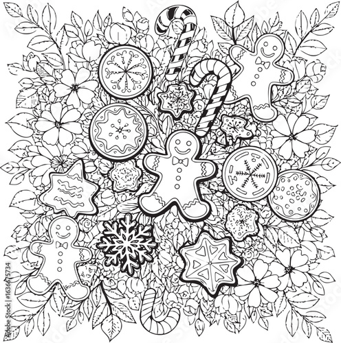 christmas, flower, pattern, floral, seamless, vector, decoration, illustration, wallpaper, ornament, vintage, design, rose, nature, art, texture, leaf, flowers, pink, summer, plant, card, element, dec