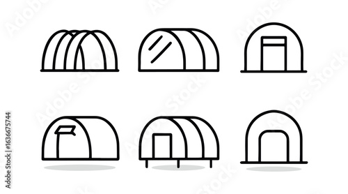 Greenhouse Icon Set