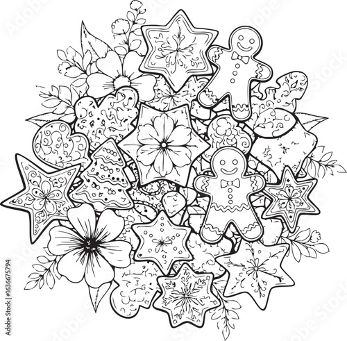 christmas, flower, pattern, floral, seamless, vector, decoration, illustration, wallpaper, ornament, vintage, design, rose, nature, art, texture, leaf, flowers, pink, summer, plant, card, element, dec