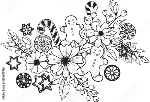 christmas, flower, pattern, floral, seamless, vector, decoration, illustration, wallpaper, ornament, vintage, design, rose, nature, art, texture, leaf, flowers, pink, summer, plant, card, element, dec