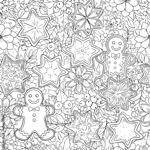christmas, flower, pattern, floral, seamless, vector, decoration, illustration, wallpaper, ornament, vintage, design, rose, nature, art, texture, leaf, flowers, pink, summer, plant, card, element, dec