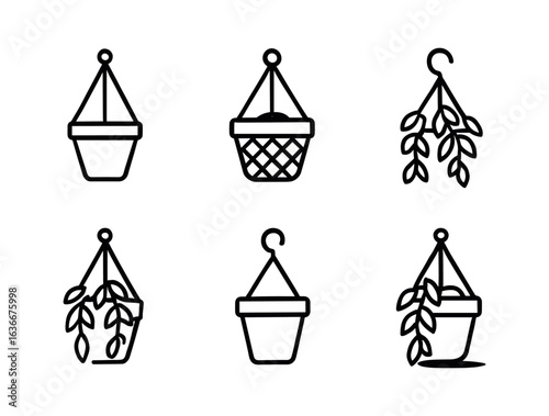 Minimal Potted Plant Icons