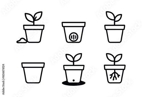 Potted Plant Icons