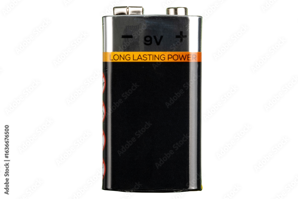 Nine volt battery. 9 volt alkaline battery. PP3 battery. 9 volt battery isolated Nine volt battery. 9 volt alkaline battery. PP3 battery. 9 volt battery isolated