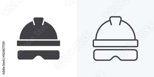 Broccoli icon. Line Art And Clip art Style Design
