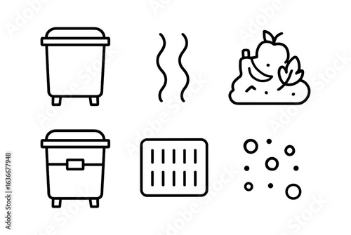 Compost Bin Icons