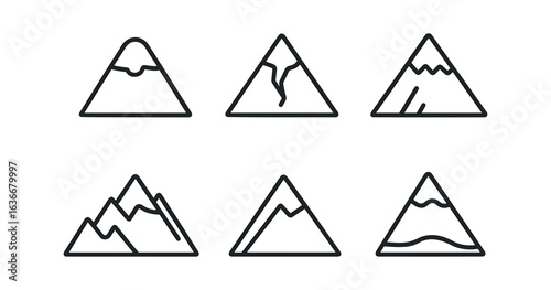 Mountain Icon Grid