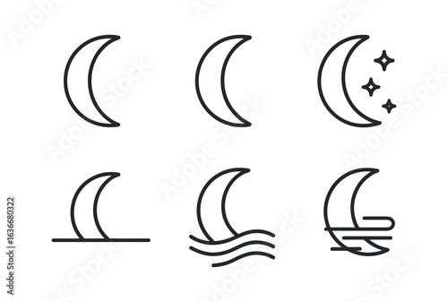 Moon Phases Icons