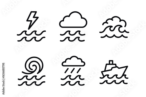 Ocean Icons Set