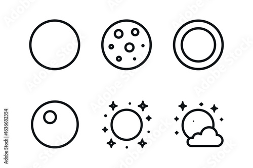 Moon Phases Icons