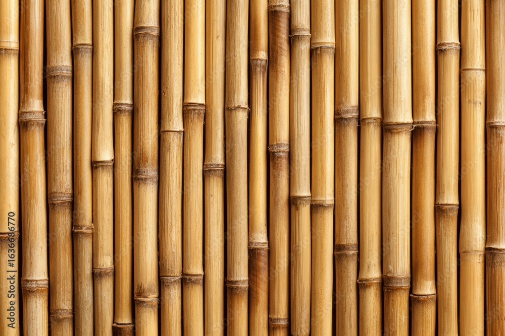 Fototapeta premium Bamboo wall banner