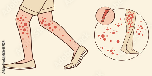 Concerned about itchy rashes? Learn about skin problems and symptoms with this helpful educational illustration