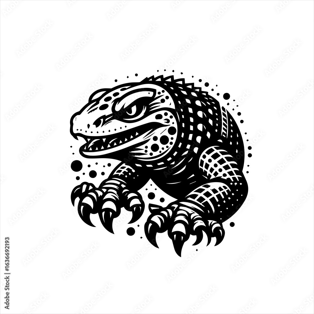Scary lizard creature Scary lizard creature