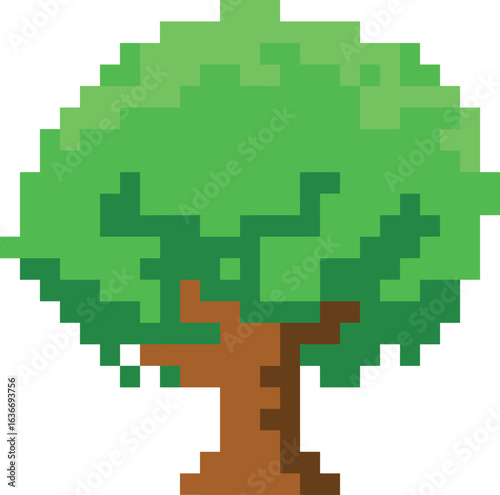 Pixel Tree Icon - Retro RPG Game