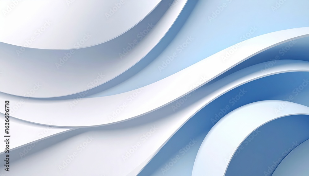 Obraz premium Dynamic wave patterns abstract design digital artwork modern aesthetic soft color palette conceptual visuals