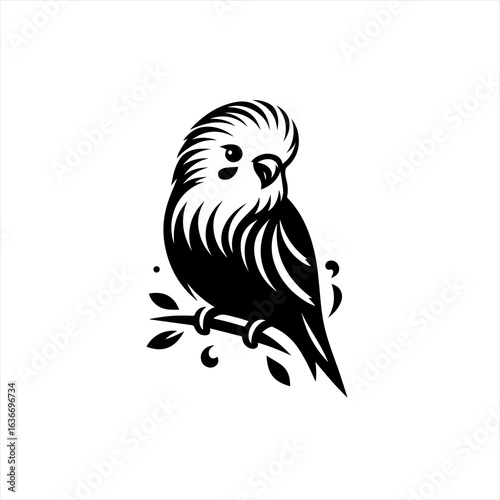 Budgie bird illustration