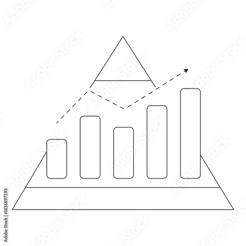 Multi-Level Marketing Pyramid Scheme Vector Icon