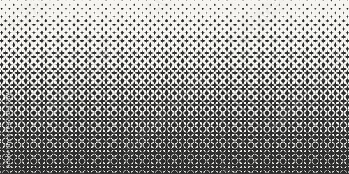Black and white with stars halftone pattern. Geometrical background. Vector illustration.