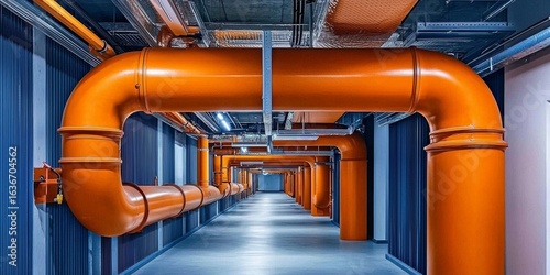 The infrastructure of district heating includes insulated pipes that minimize heat loss.