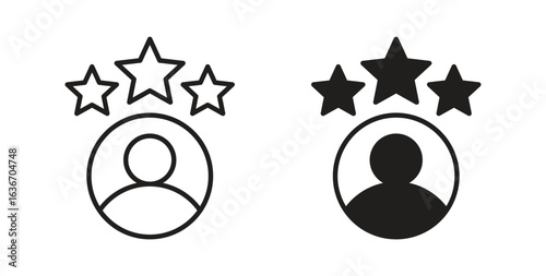 Customer experience icon symbol, sign, logo or emblems. silhouette. EPS 10.