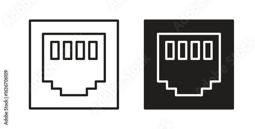TCP icon symbol, sign, logo or emblems. silhouette. EPS 10.