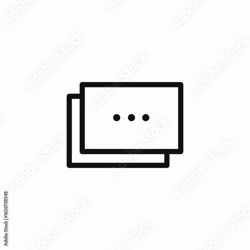 multiple chat bubbles icon sign vector