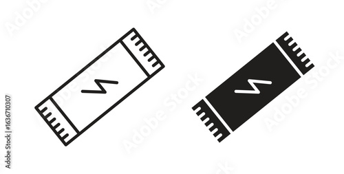 Energy bar icon symbol, sign, logo or emblems. silhouette. EPS 10.