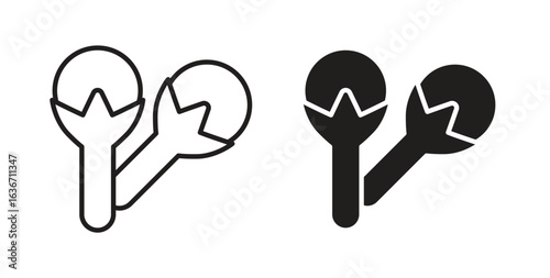 Cloves icon symbol, sign, logo or emblems. silhouette. EPS 10.