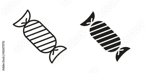 Candy icon symbol, sign, logo or emblems. silhouette. EPS 10.